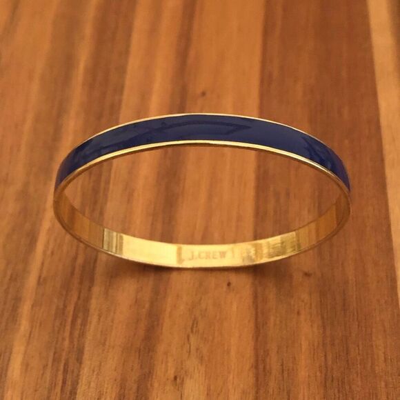 J.Crew | Royal Blue Enamel Bangle | 2.5” Diameter - Picture 2 of 3